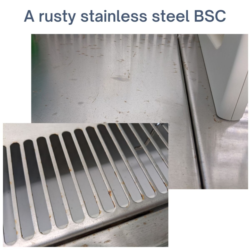 rust on BSC stainless steel