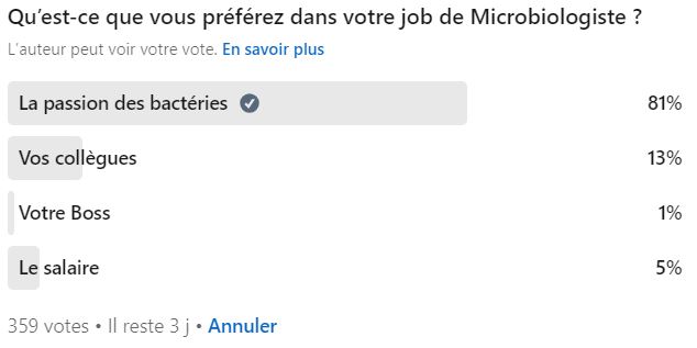 Pourquoi avoir choisi d'être microbiologiste