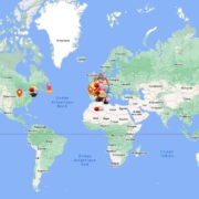 world map of the microbiology labs