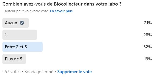 combien y a t il de biocollecteur d'air par laboratoire de microbiologie