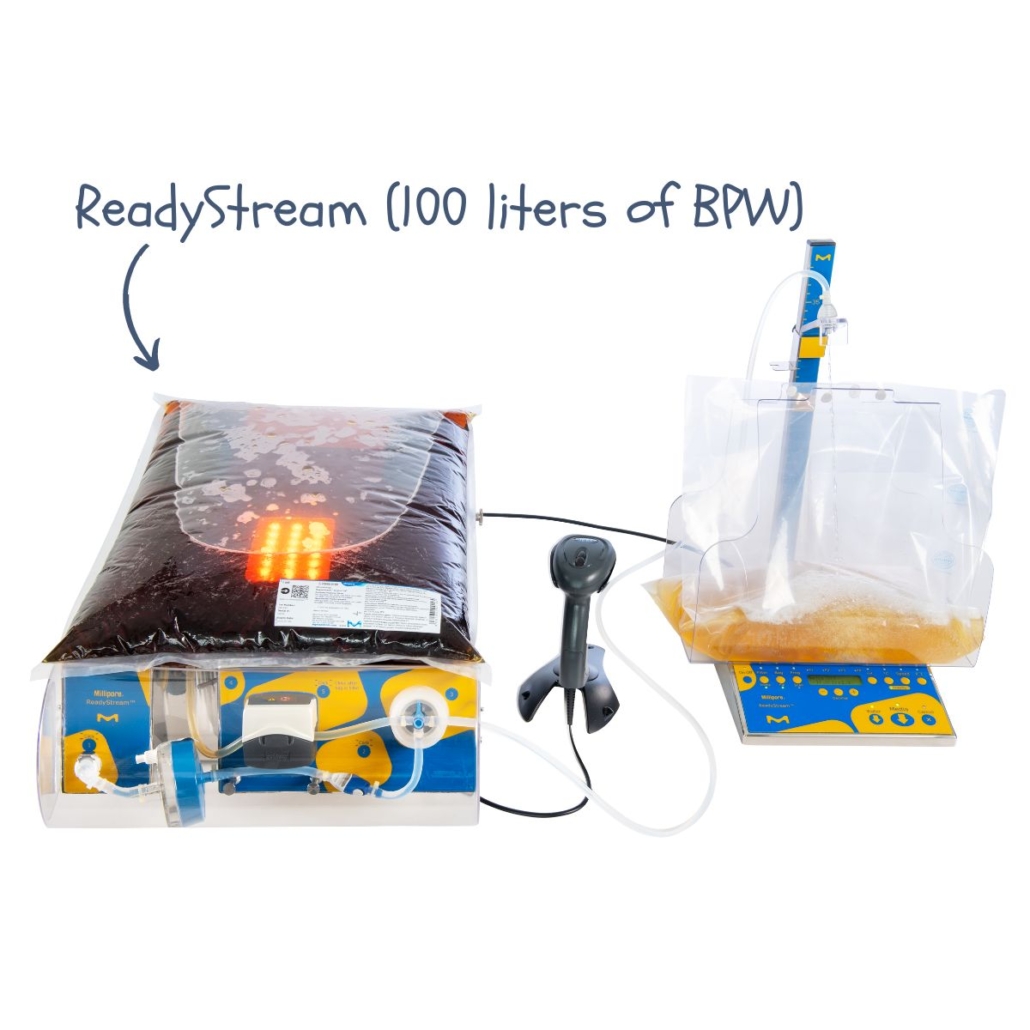 readystream from Merck, culture media preparator for Buffered Peptone Water.